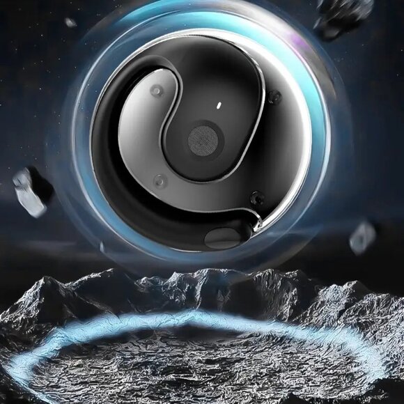 Wireless Earphones with Dual Microphones, Digital Display, Ear Hooks for Sports - Picture 5 of 9